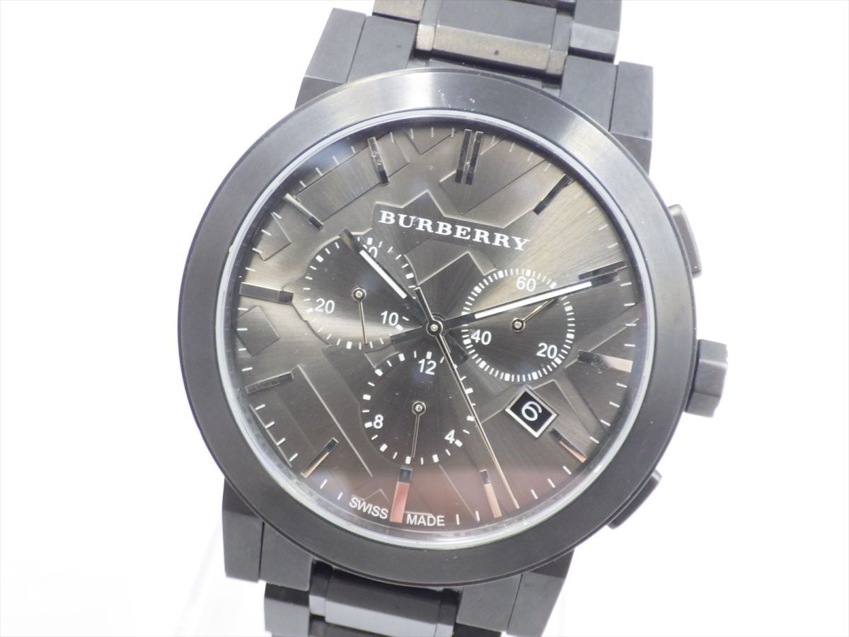 1円～》BURBERRY SPORT バーバリー スポーツ BU7702 腕時計 クロノ 