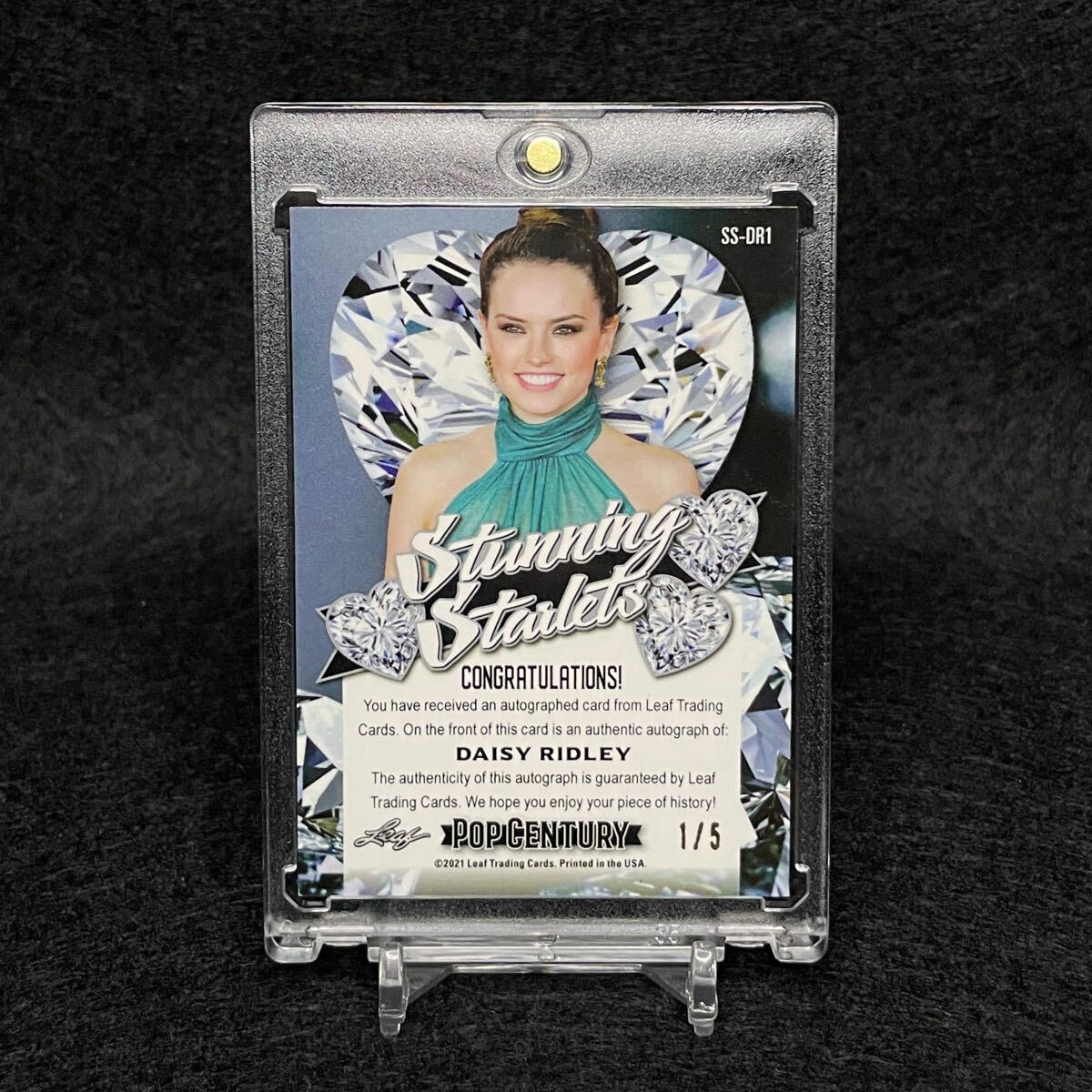 G 2L判 デイジー・リドリー Daisy Ridley 直筆サイン写真 証明書