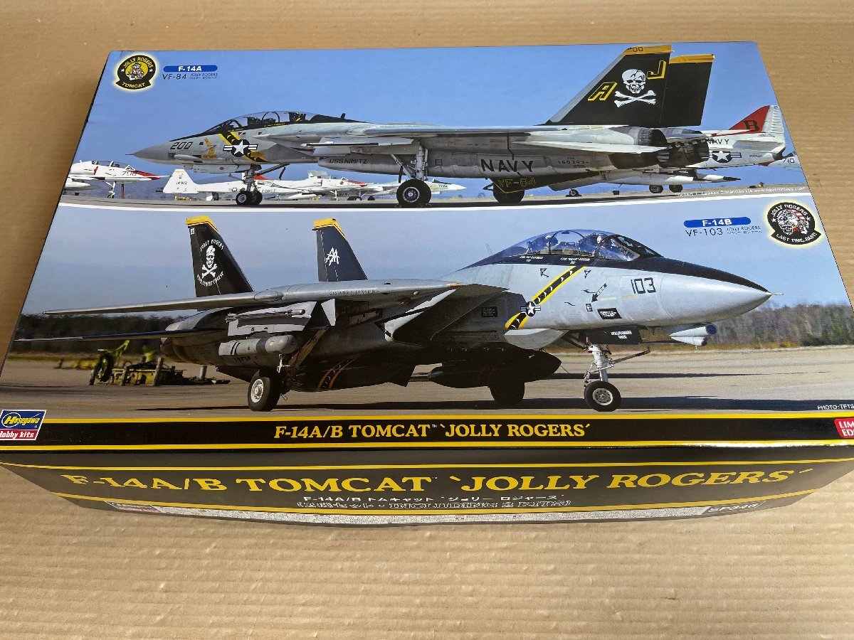 グランドセール 漫画 ハセガワ1/48 とかし F-14B VF-103 ジョリーロジャーズ ラスト 航空機・ヘリコプター