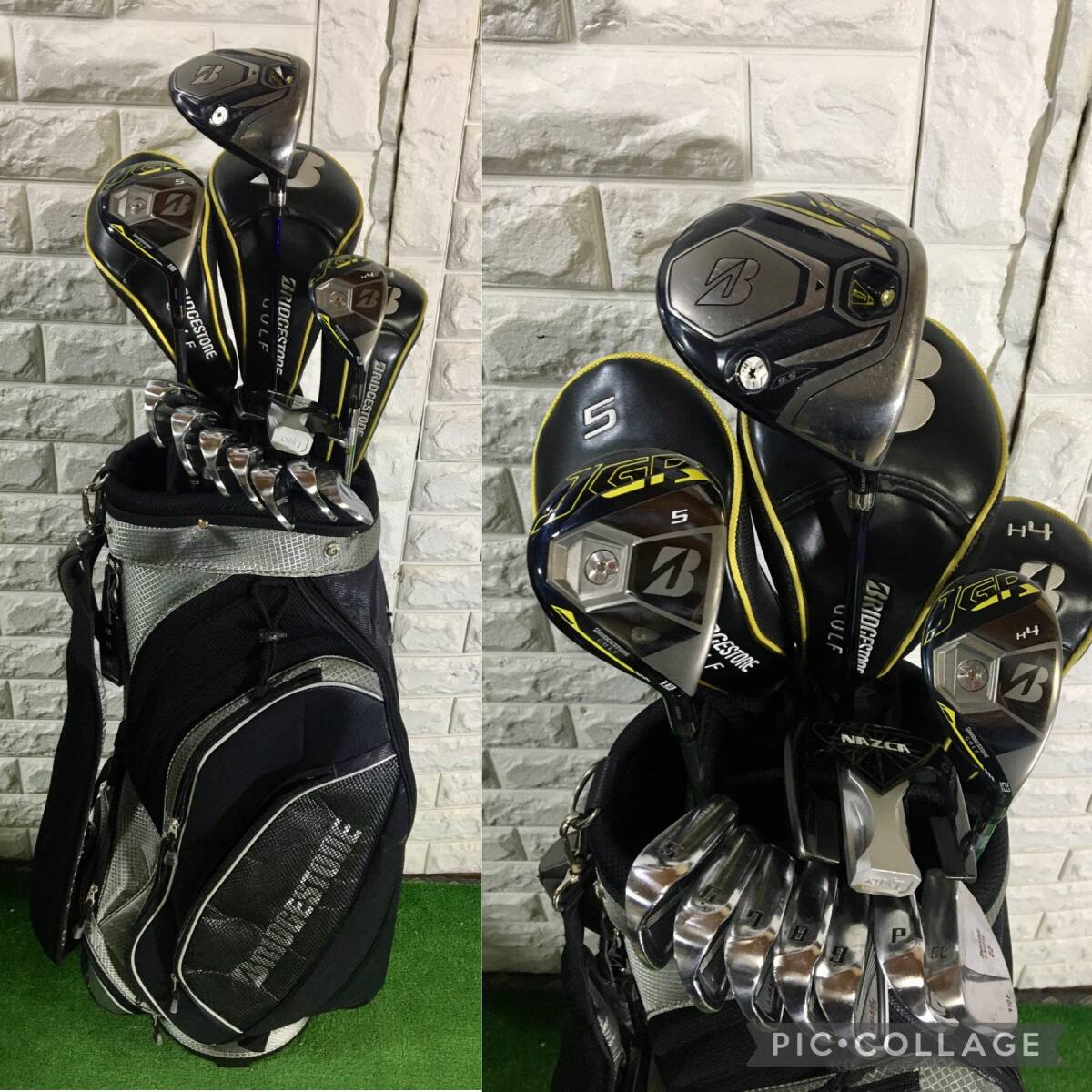 ②美品❗️超豪華❗ブリヂストン/Newing 初心者用 メンズ ゴルフクラブセット メンズ ゴルフクラブセット NEWING ニューイング ブリヂストン