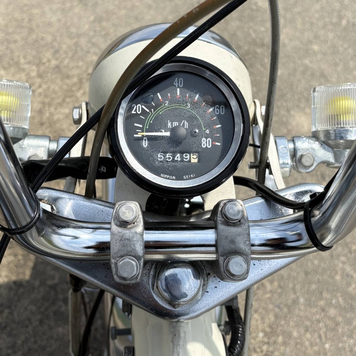 行灯カブ 当時物純正新品 100kメーター 行灯カブ 当時物純正新品 100k