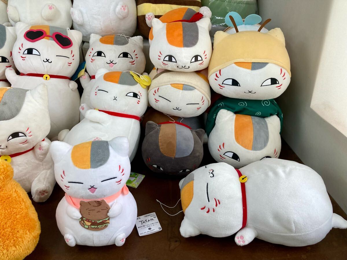 夏目友人帳 ニャンコ先生ソフビ貯金箱 うつせみに結ぶ 座布団つき