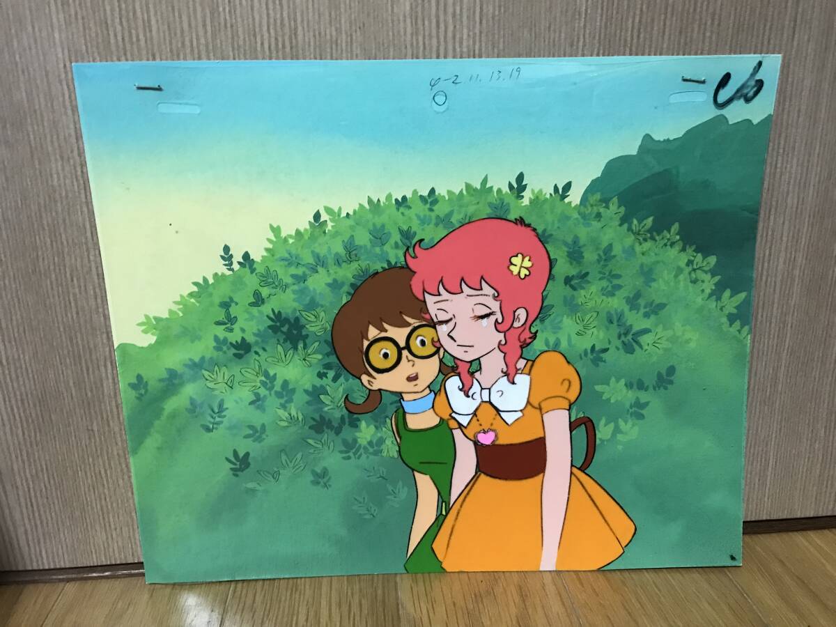 中古】アニメ・セル画・原画 「魔女っ子メグちゃん」二枚組と表紙原