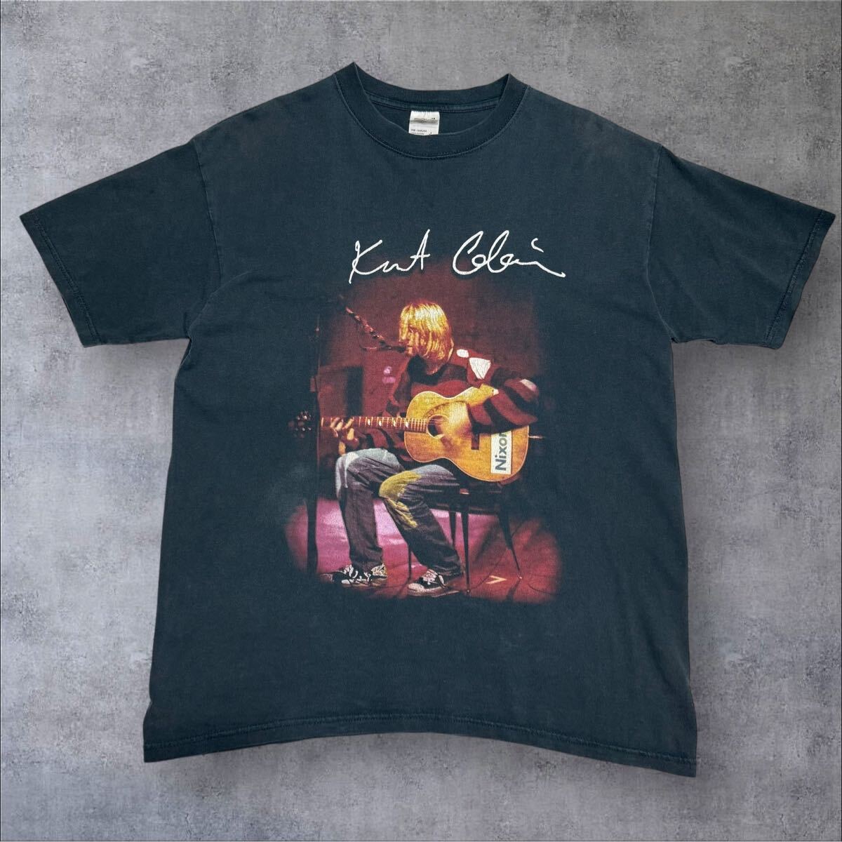 k*3様 ブルースウェバー風 カートコバーン ロンT HELLO ピンク