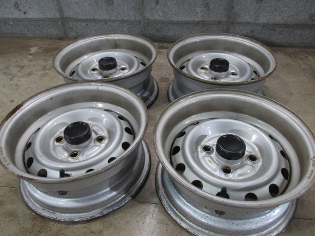 PCD100 深リム 12×5J リバース 145/70R12 製作鉄ホイール 軽トラ 軽車両