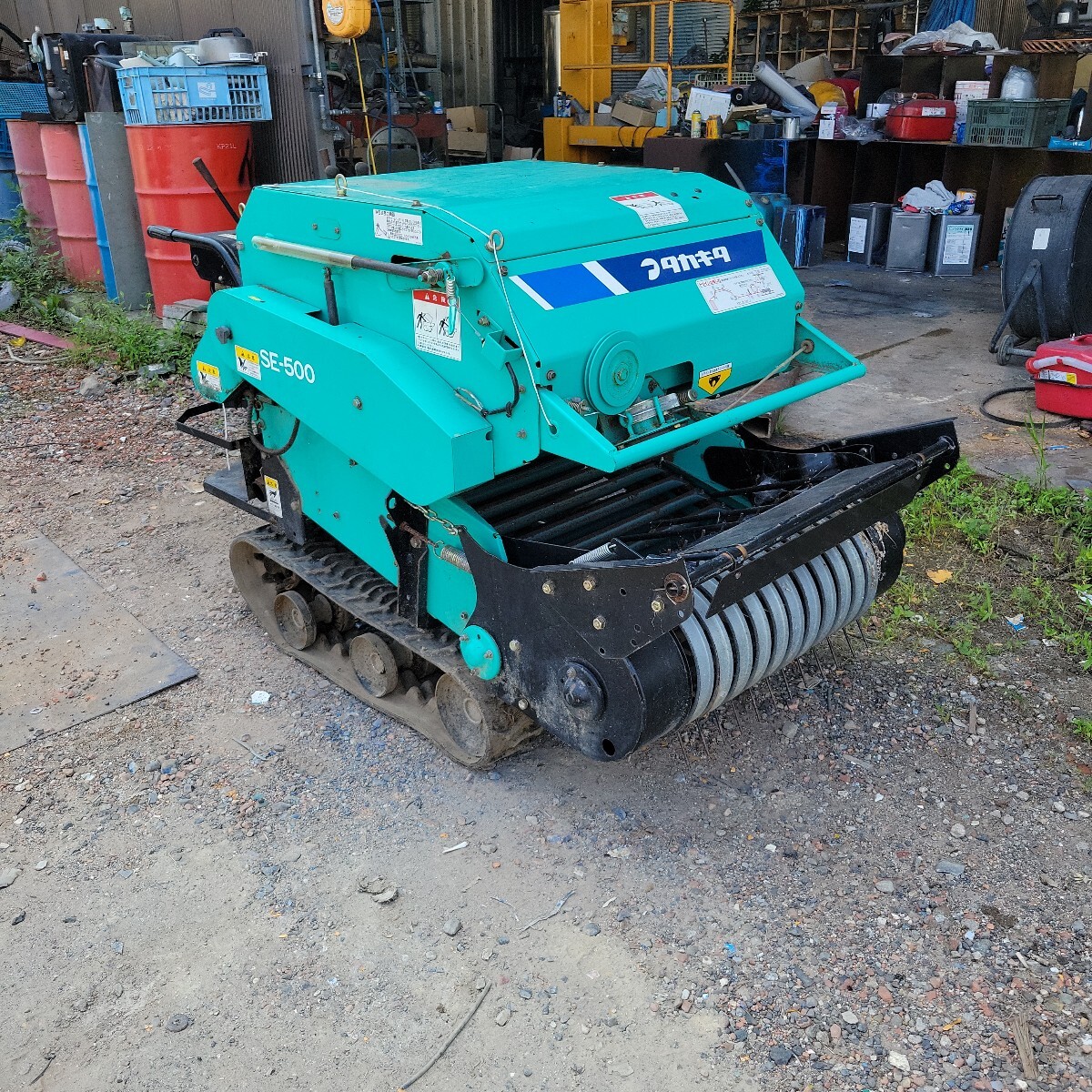 タカキタ ＳＥ500 ガソリン 自走式 ロールベーラ運搬車 農機具 牧草 中古】タカキタ 自走式ロールベーラ SE-510 6馬力 中古の落札情報詳細