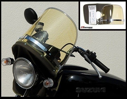 新品】【送料800円】バイク用品 Z-FATHER 旭風防 スモーク(黒布タレ