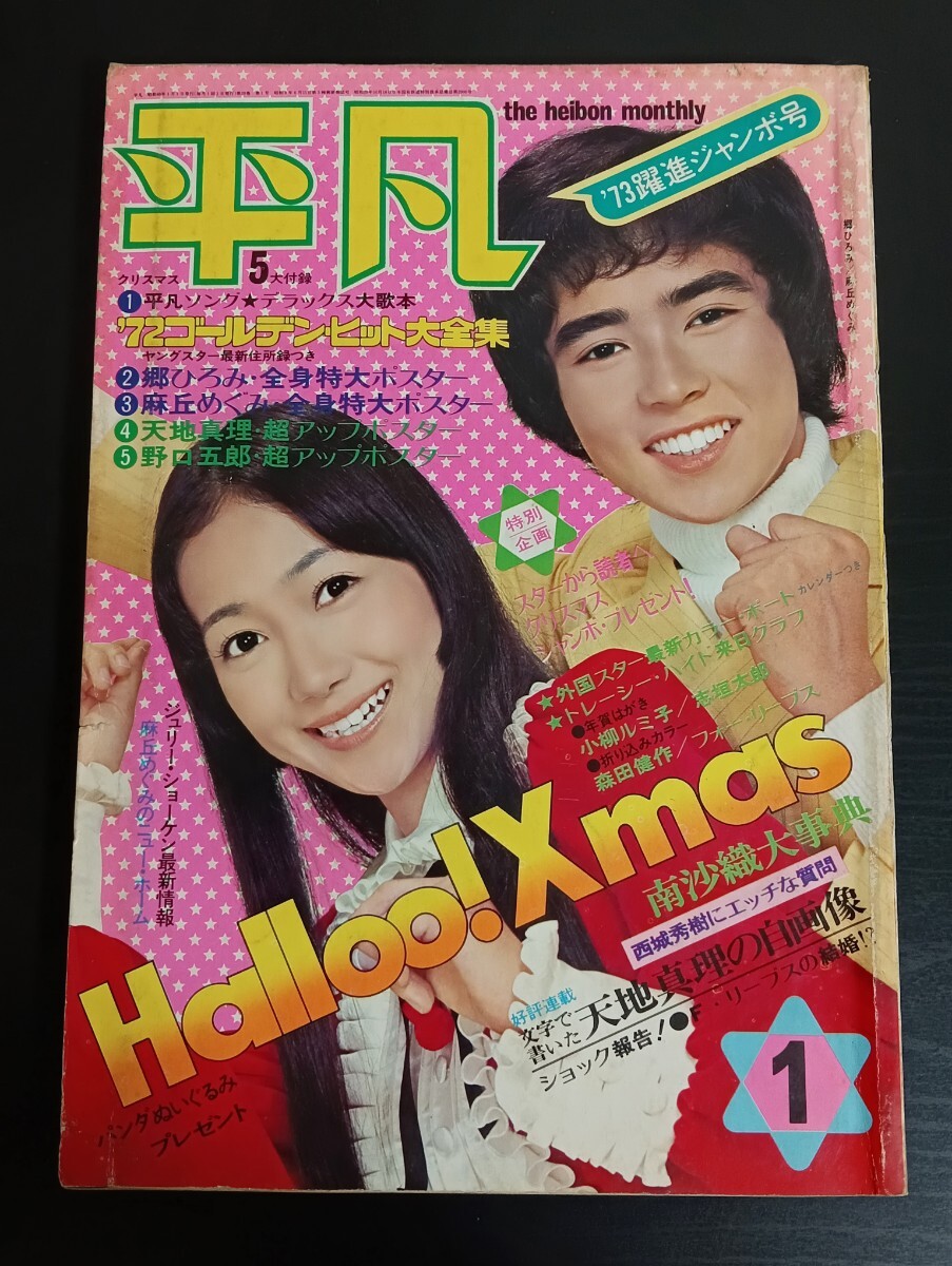4974天地真理雑誌付録ポスター9枚セット 南沙織小柳ルミ子麻丘めぐみ