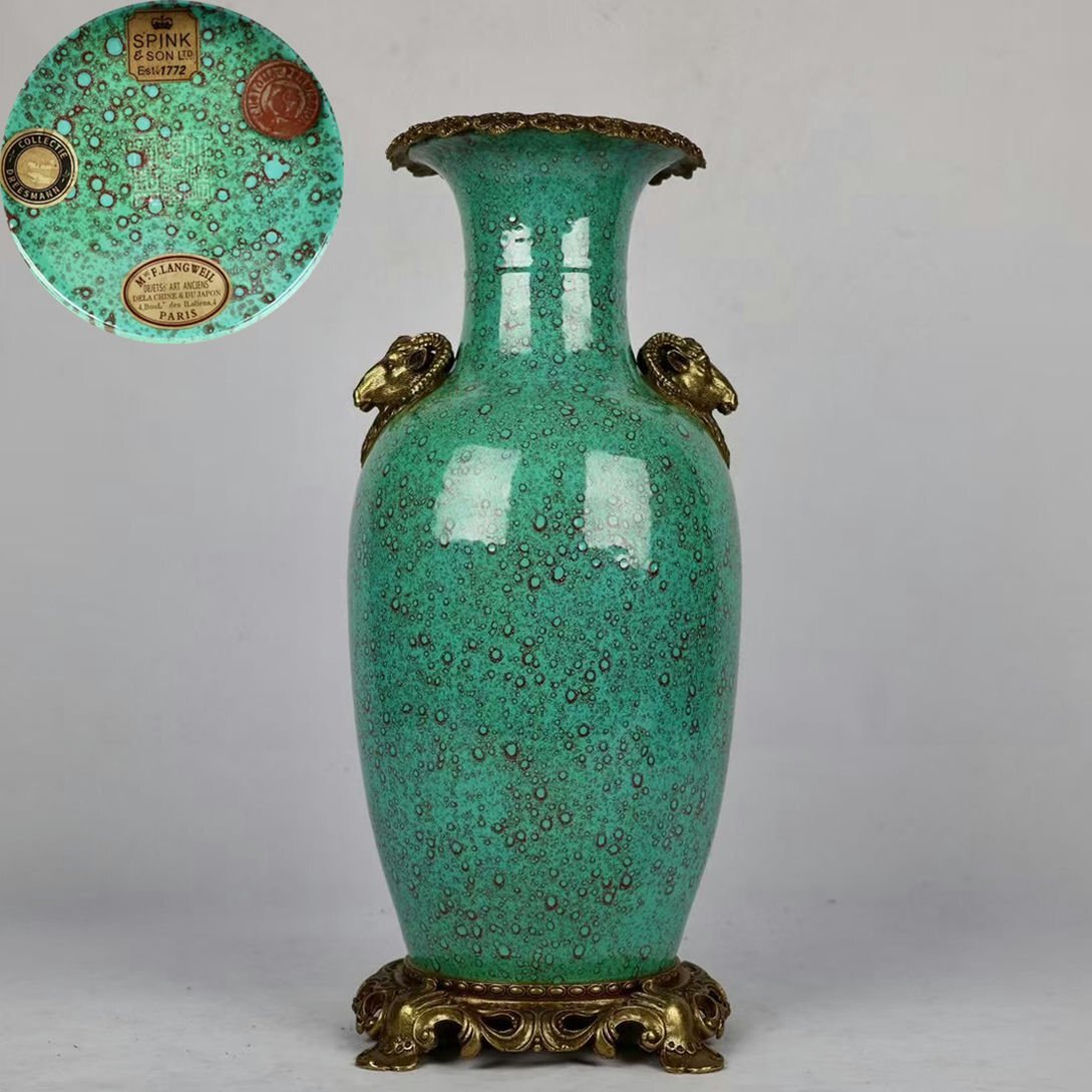 傷や汚れあり】YH473 唐物 明時代 古染付 龍文 蓋付壺 花瓶 花入 花生