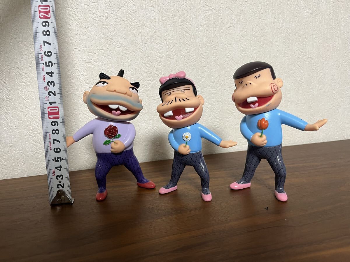 中古】赤塚不二夫劇場 ソフビ フィギュア 天才バカボン パパママハジメ