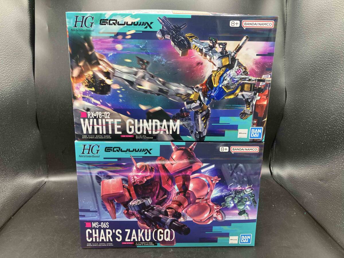 機動戦士Gundam GQuuuuuuX セット HG 1/144 白いガンダム シャア専用ザク　機動戦士ガンダム ジークアクスの1番目の画像