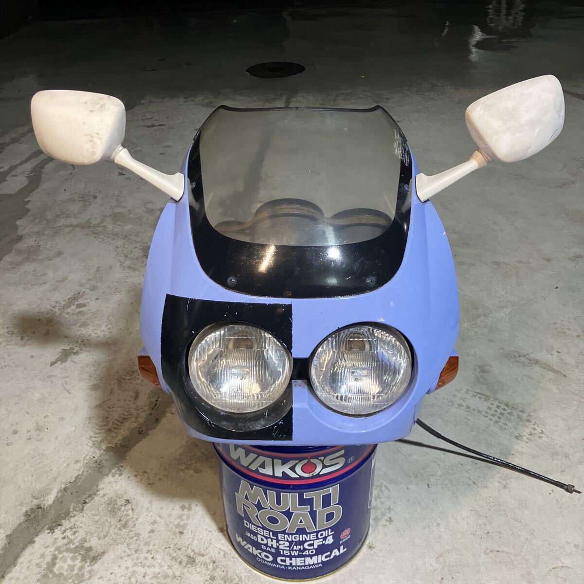 片目耐久カウル 意味 RVF400 NC35 片目耐久ゼッケンカウル