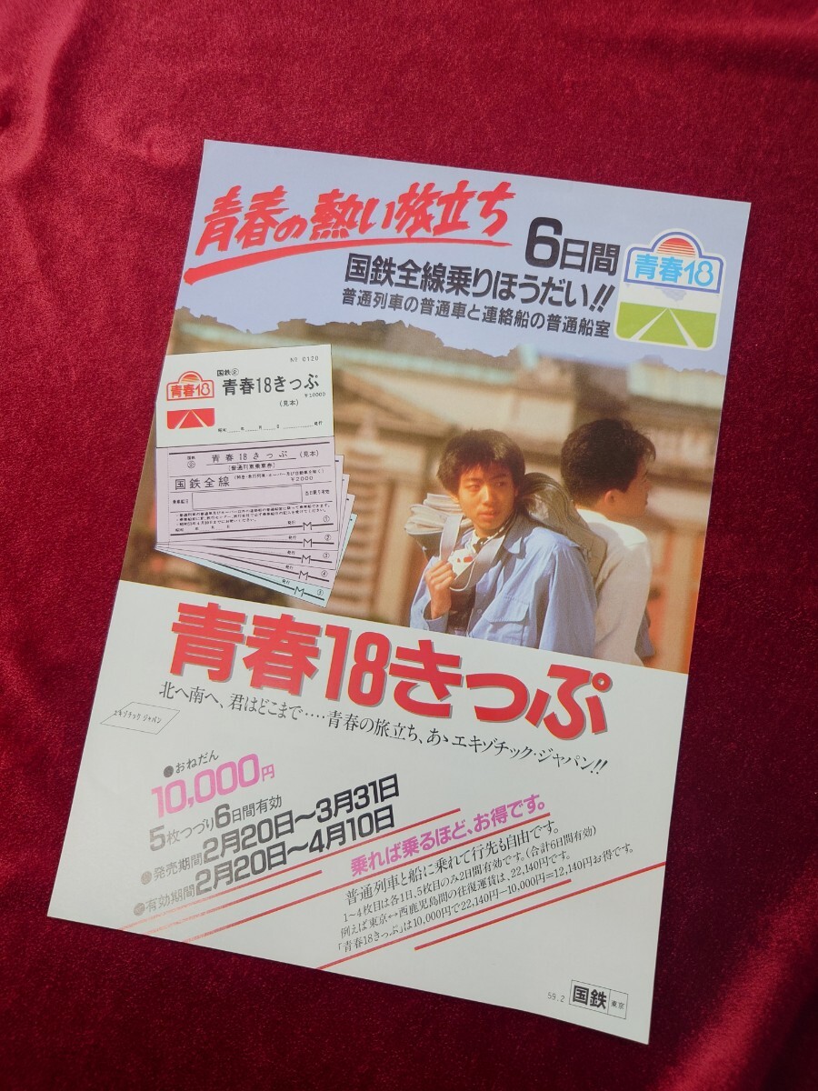 青春18きっぷ チラシ・パンフレット 中山エミリ 平成7年夏（1995年）JR