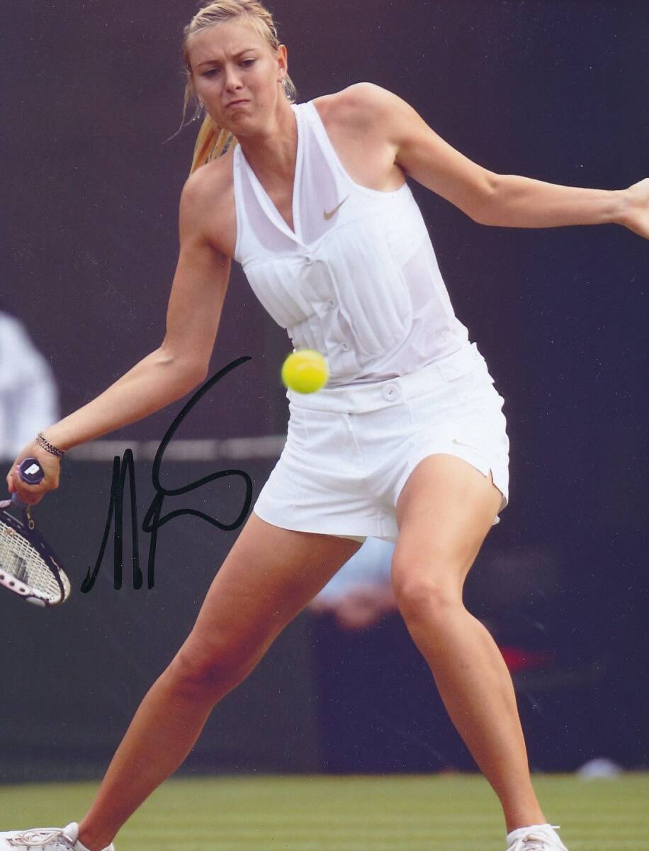 WTAツアー選手権優勝マリア・シャラポワ☆Maria Sharapova直筆 WTAツアー選手権優勝マリア・シャラポワ☆Maria Sharapova直筆