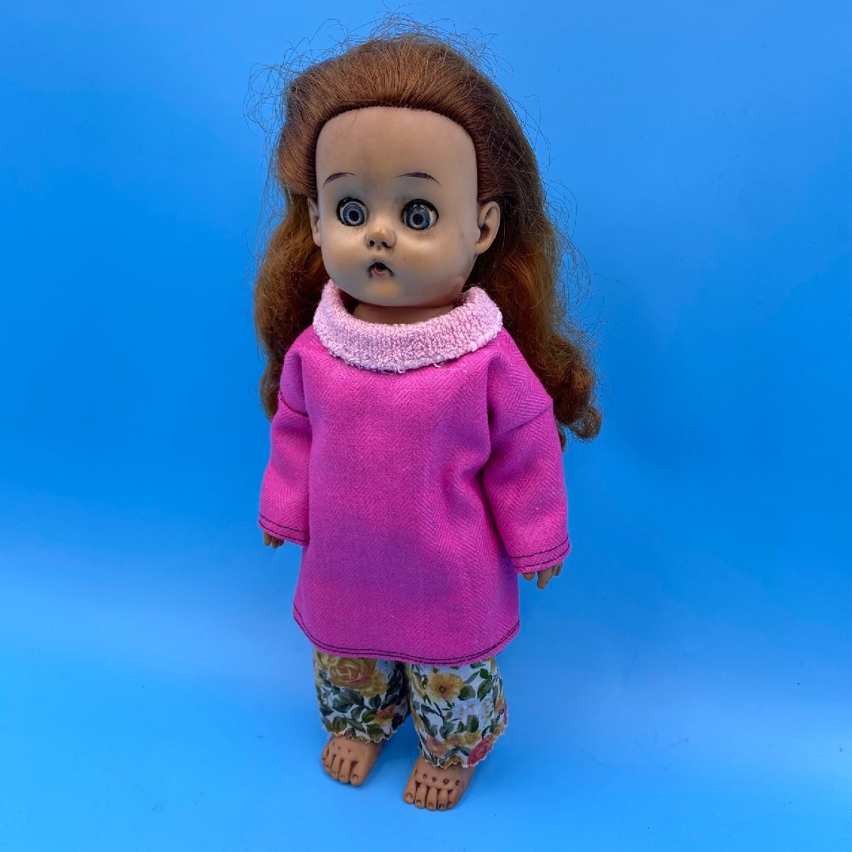 昭和レトロ 当時物 シバ 歩行人形 ジュンちゃん 78cm スリープアイ