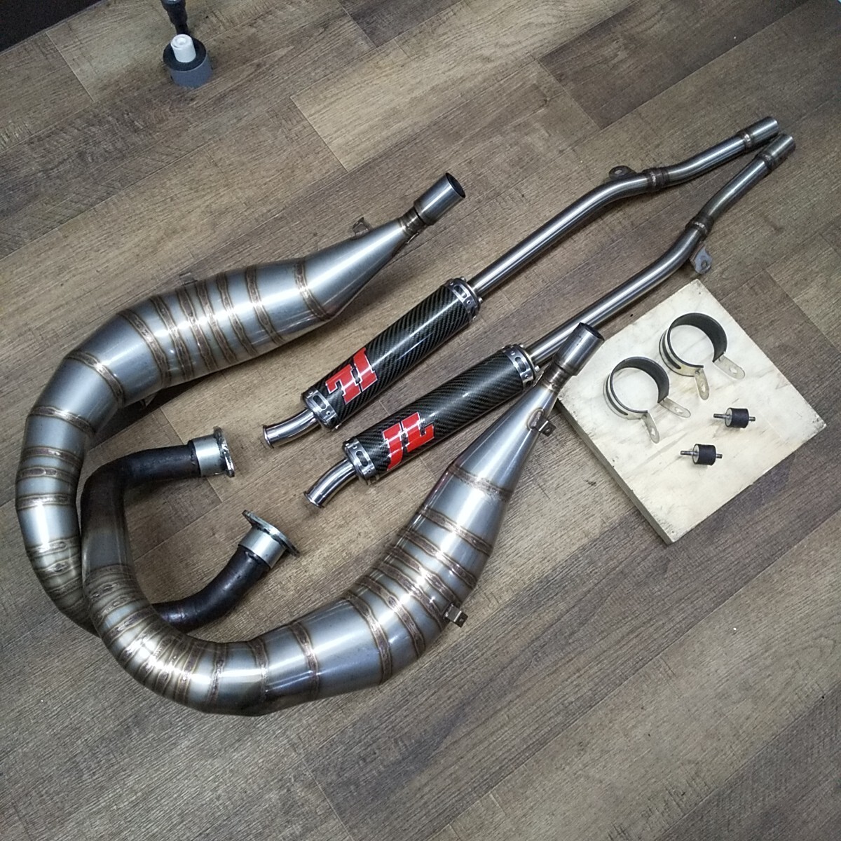jhaチャンバーステンレス製サイレンサー 　一本 極美品 NSR50 Jha チャンバー カーボンサイレンサー の落札情報詳細