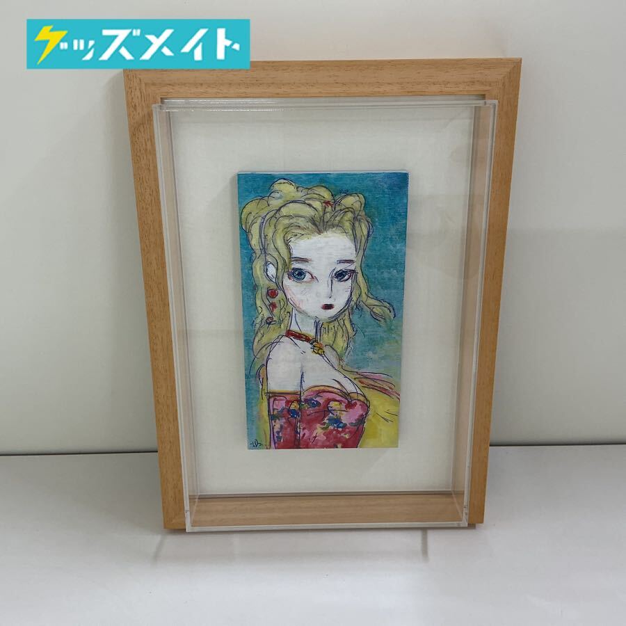 真作】【WISH】天野喜孝「桜姫」漆・セミオーダー 直筆サイン 金蒔絵