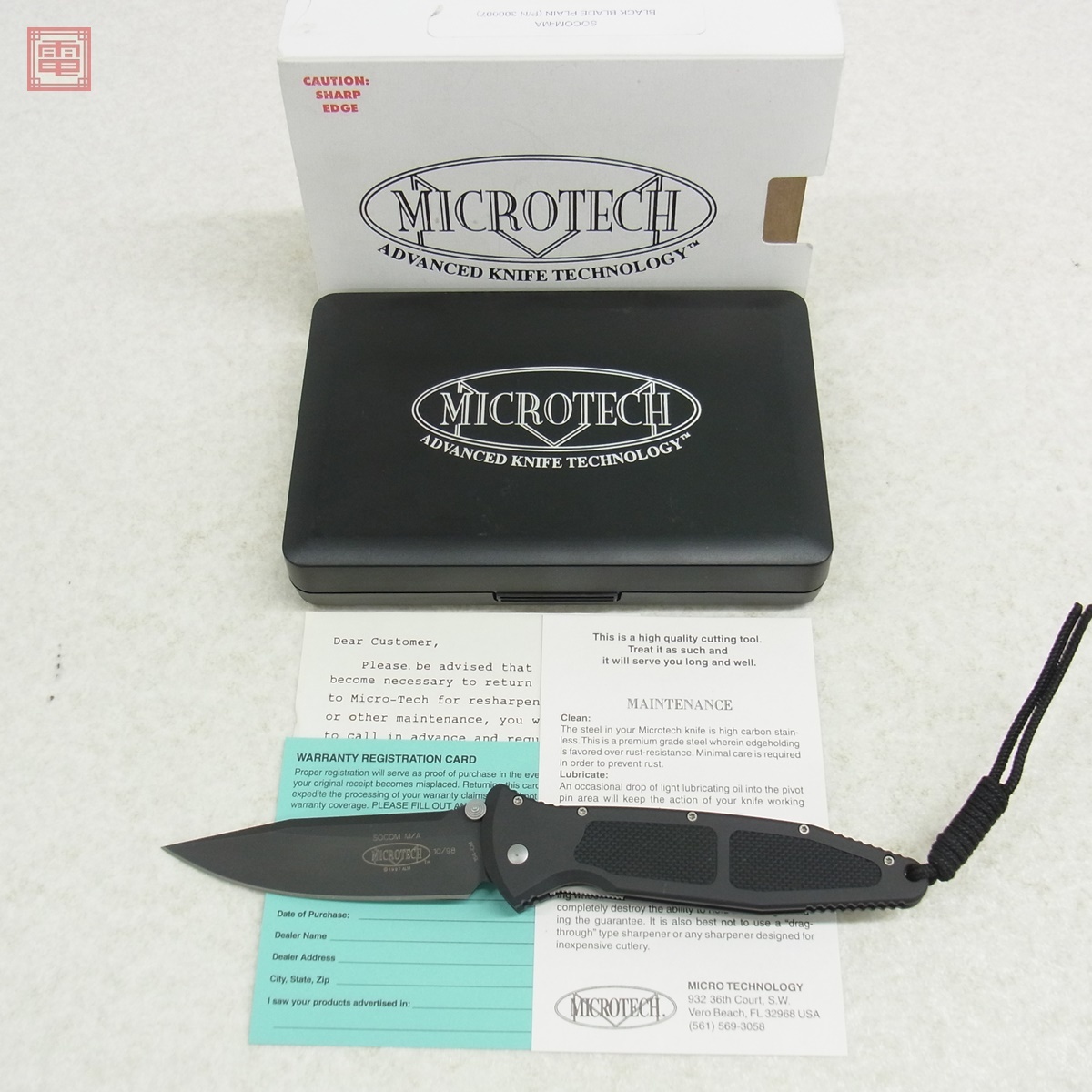 未使用 保管品】未使用 入手困難MICROTECH-VECTOR-MANUAL☆1998年 