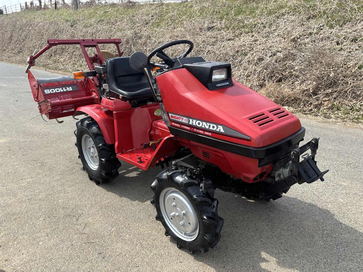 ホンダ トラクター 4WD & 4WS マイティ11 前方PTO付き 動作良好の落札