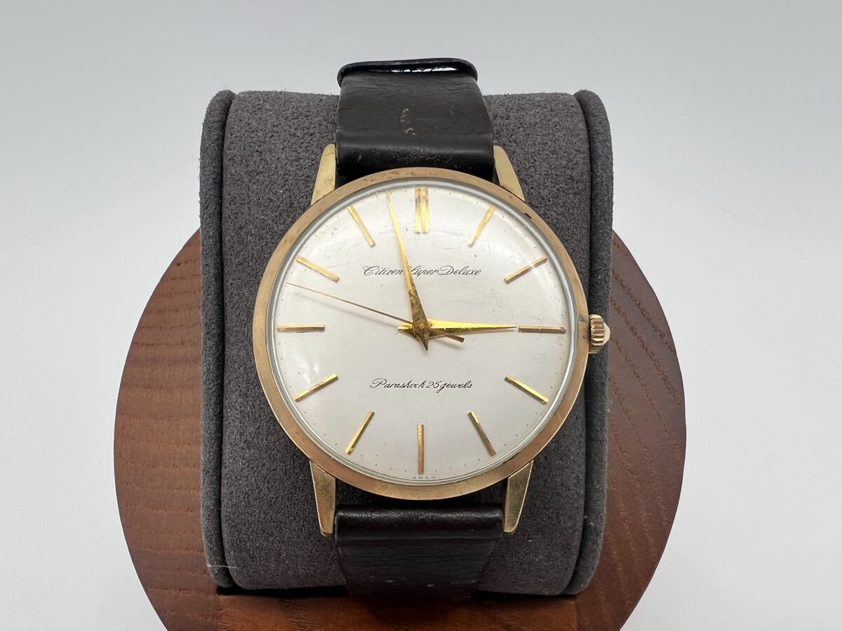 シチズン　スーパーデラックス　14k 80microns Citizen Super Deluxe シチズン スーパーデラックス 1960年代製 手巻き