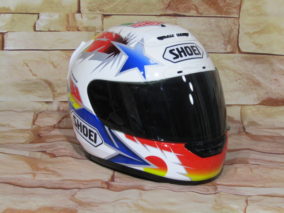 中古】【希少】SHOEI X-8V 阿部典史 レプリカ ヘルメット ノリック