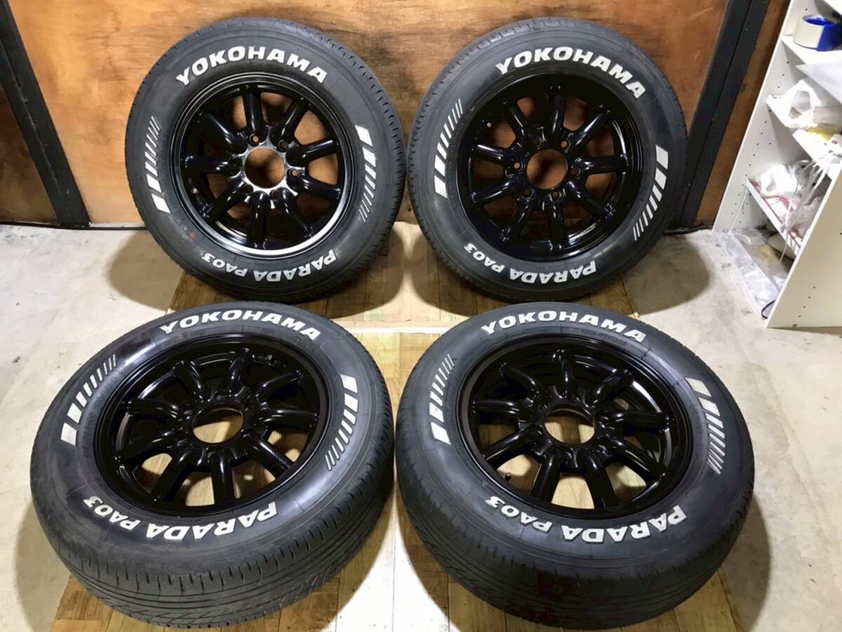 送料無料 ハイエース 16インチ タイヤ ホイールセット ヨコハマ パラダ