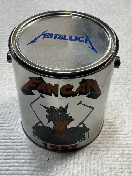 当時モノ☆METALLICA メタリカ☆メタリ缶 ブラックアルバムwithサイン