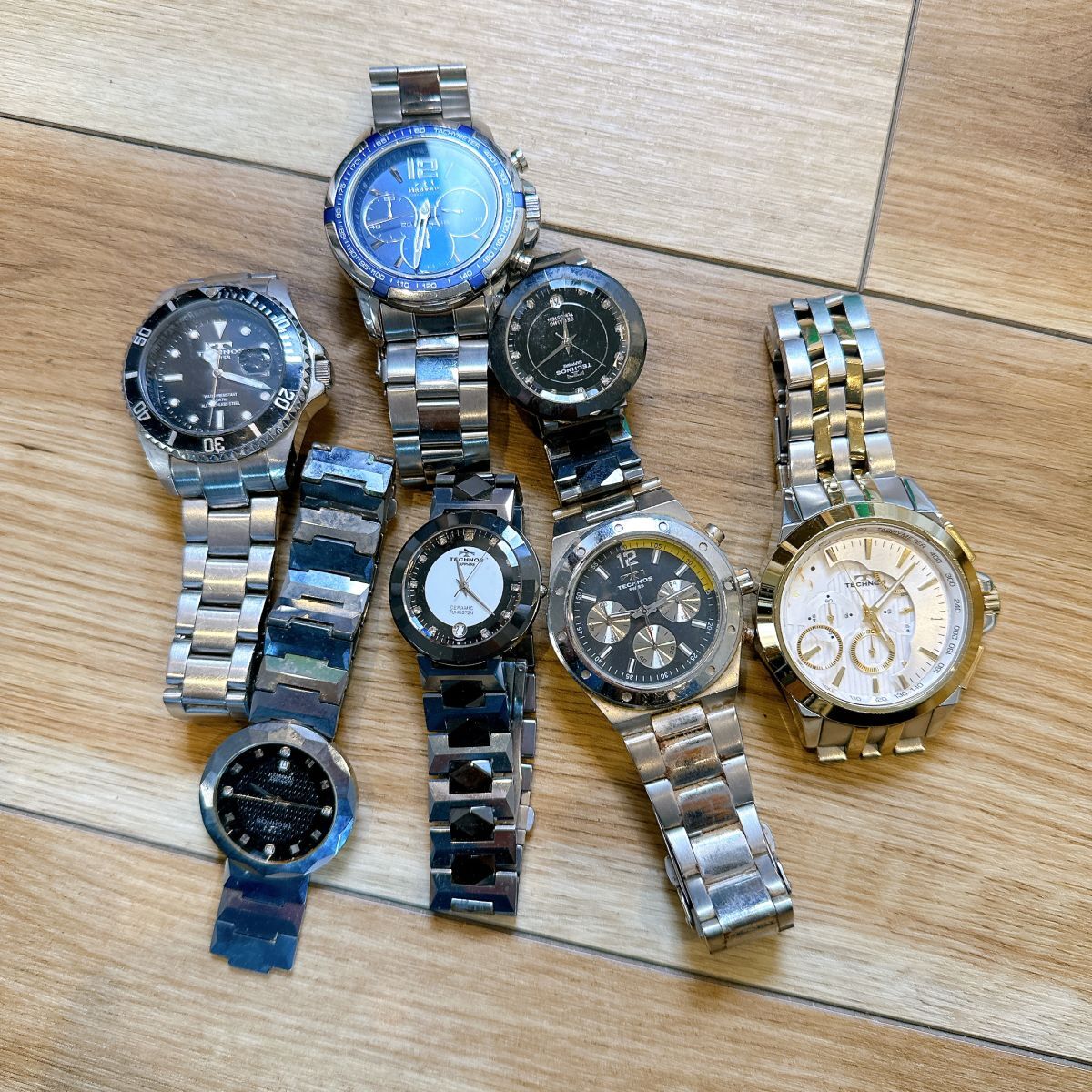 10 27-220941-05 TECHNOS テクノス T110004 メンズ クォーツ 腕時計 