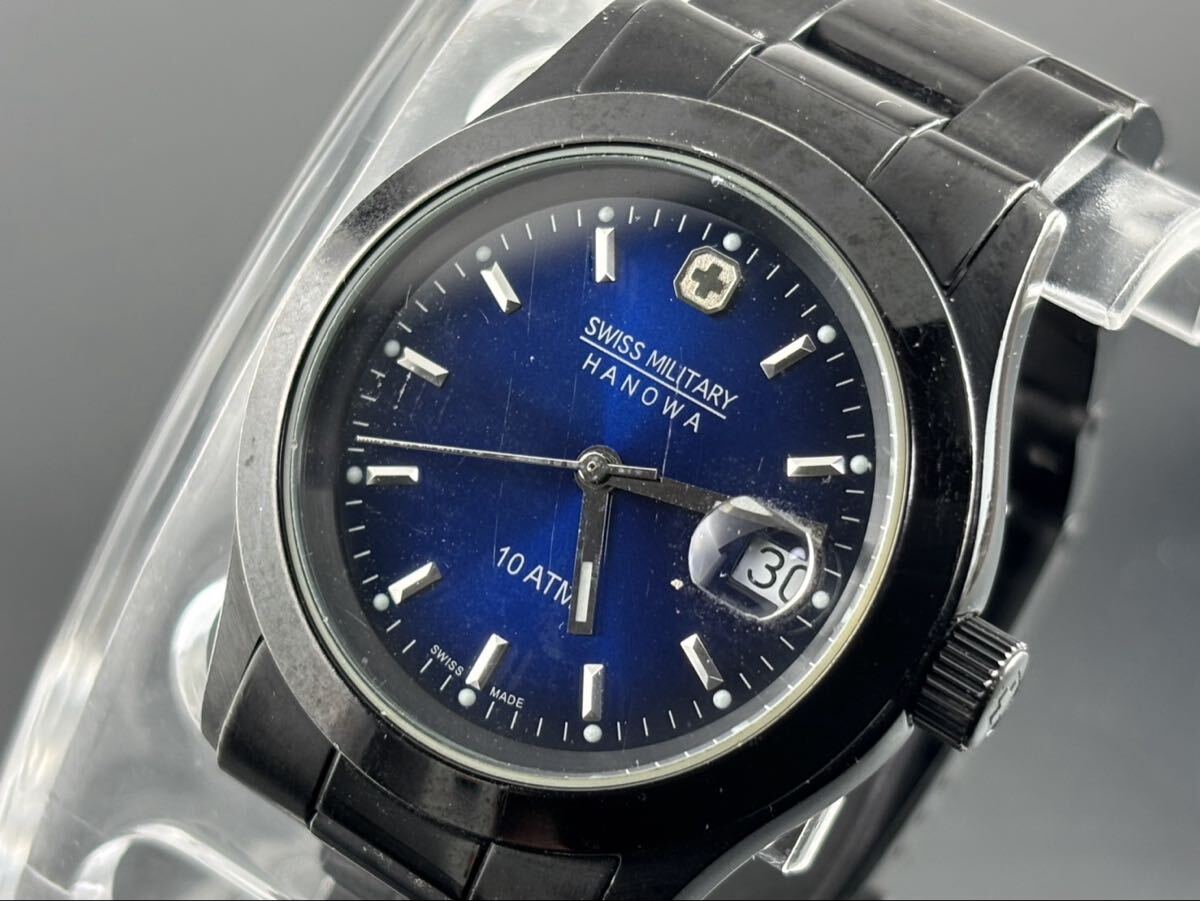 SWISS MILITARY 5584｜自動巻き・裏スケ｜ 黒文字盤｜稼働品 やや傷や汚れあり】SWISS MILITARY スイスミリタリー 5584 自動巻