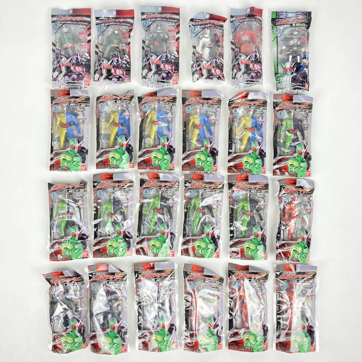 大量 ソフビヒーロー 11cm 食玩 スーパー戦隊 仮面ライダー