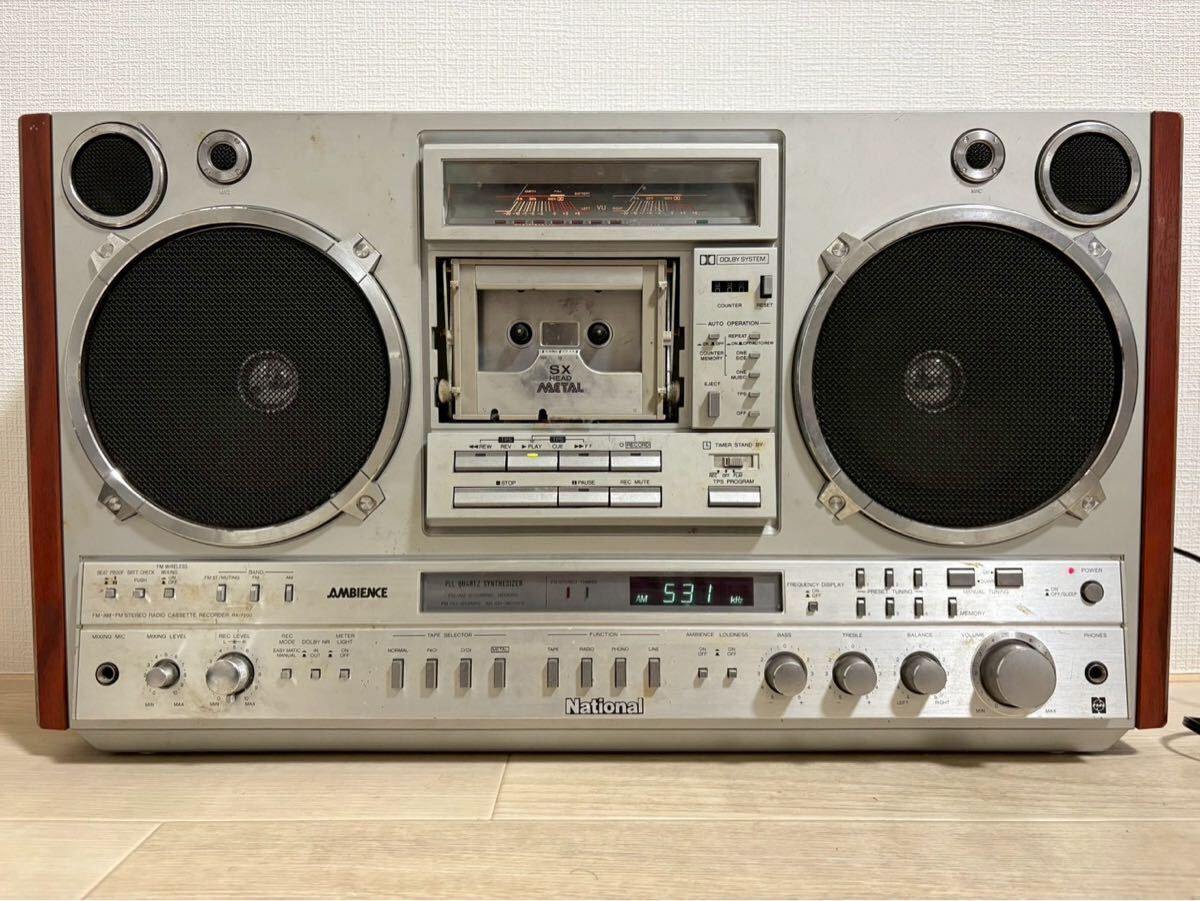 FC03208 National ラジカセ AMBIENCE RX-5150 昭和銘機 昭和レトロ