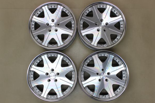 廃盤 希少サイズ メッキ☆レオンハルト Waffe ヴァッフェ☆7.5J+25 8.5