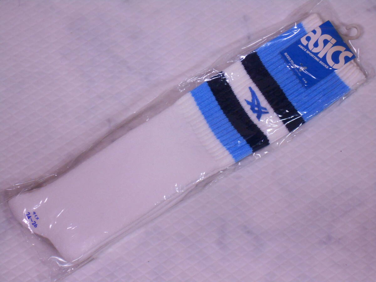 新品】新品 80年代 ビンテージ バスケ 3本ライン ハイソックス 靴下 26