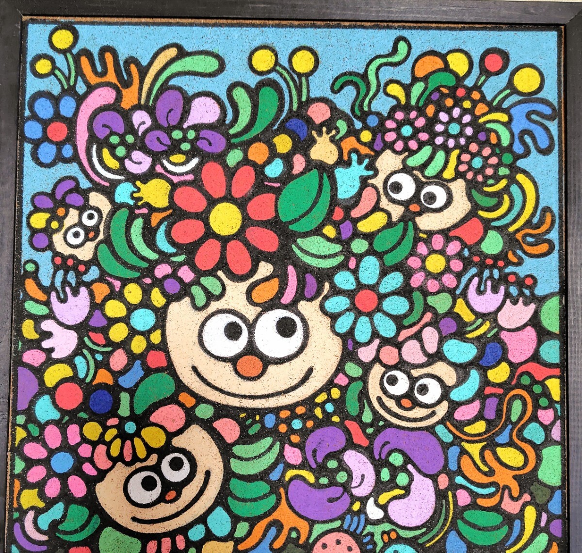 中古】◇ジミー大西◇肉筆◇保証◇アクリル画◇百花繚乱◇貴重品◇の