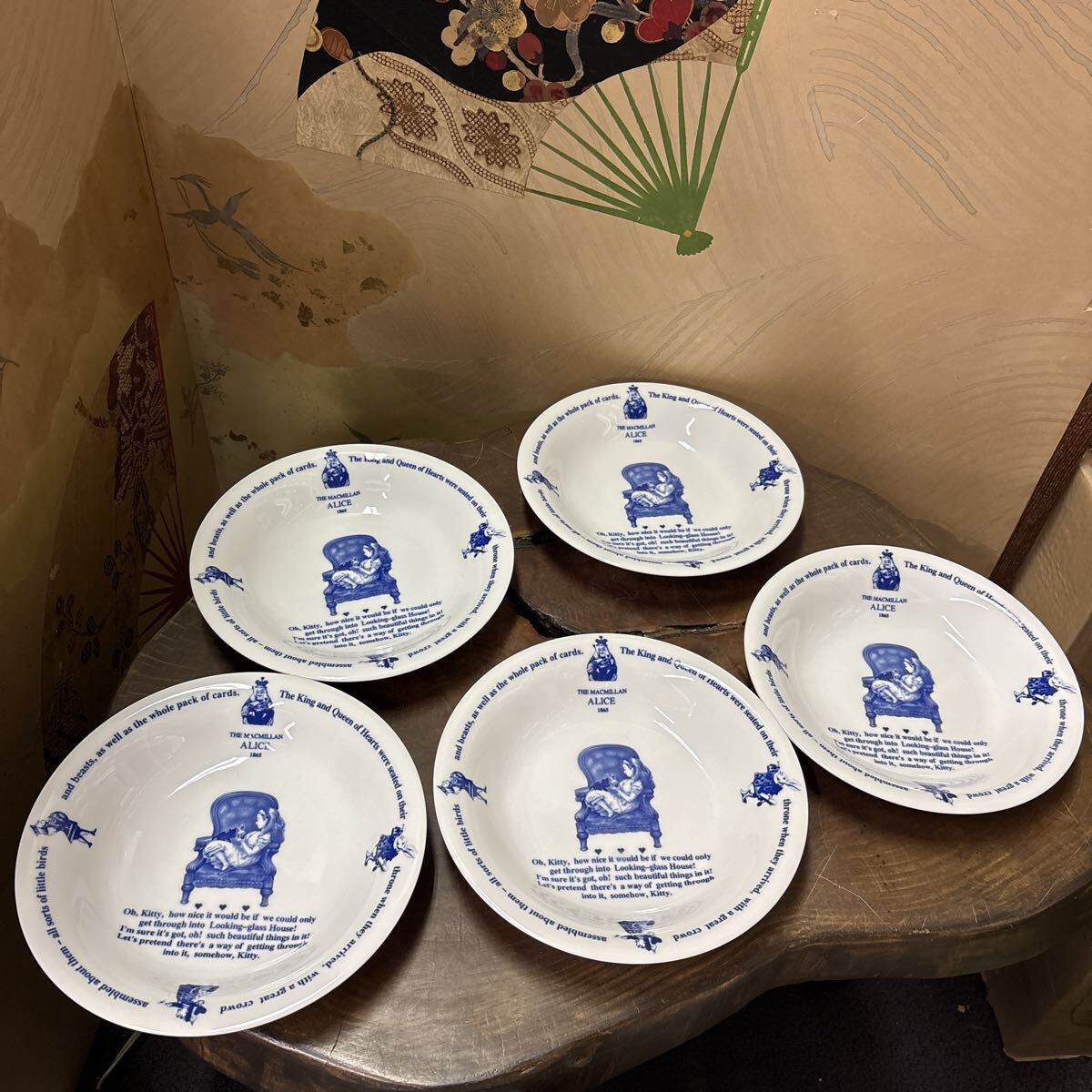 新品】MACMILLAN ALICE 不思議の国のアリス デザートプレート 5枚