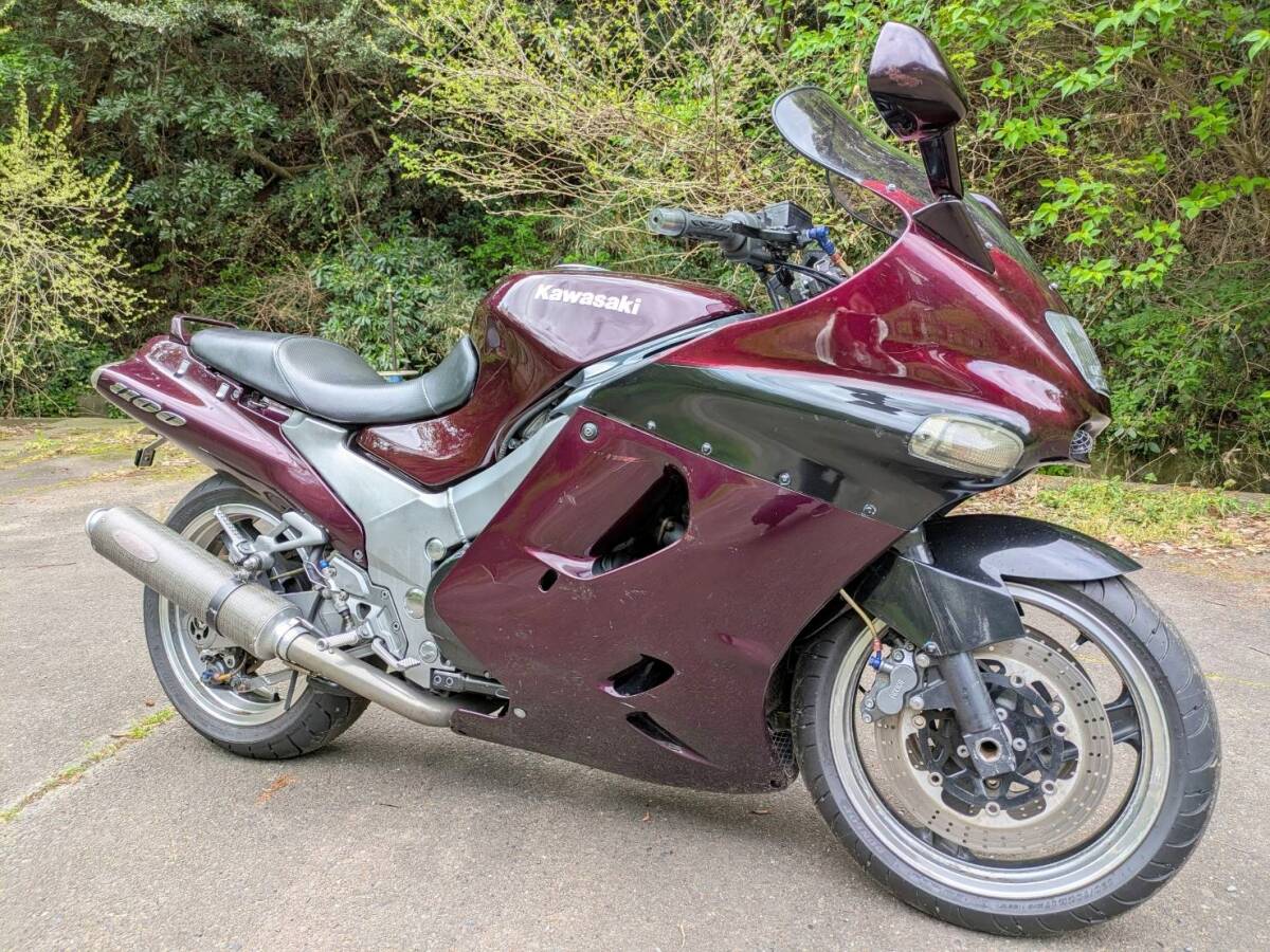 ZX-11 ZZR1100 | カワサキ D型 D7 バーハン仕様フルパワー北米 D型後期