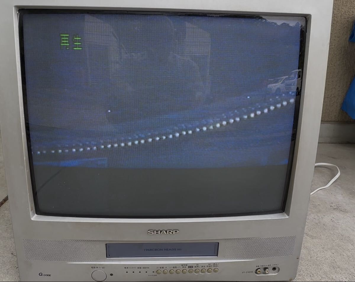 中古】□SHARP シャープ 14型 テレビデオ VT14GH10 再生動作OK□イ50の