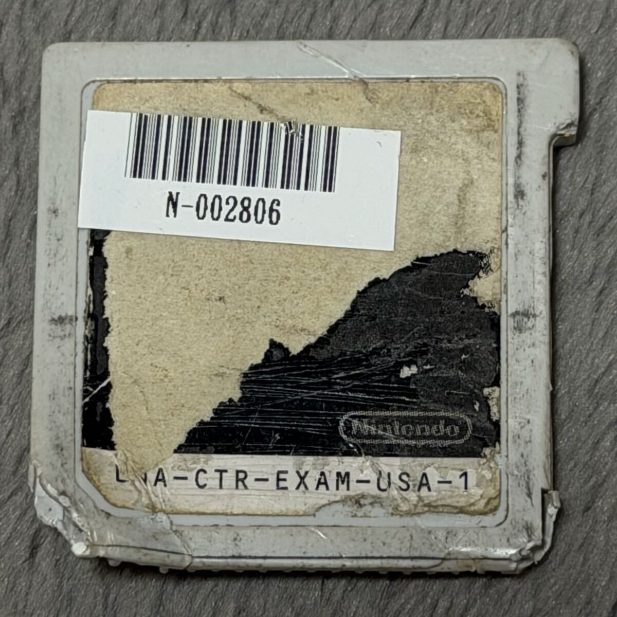 Nintendo 3DS Sample Flash Card[LNA-CTR-EXAM-USA-1] (S/N: N-002806刻印有)/初期製作サンプルカード 開発用 検査用 非売品 任天堂 激レアの1番目の画像