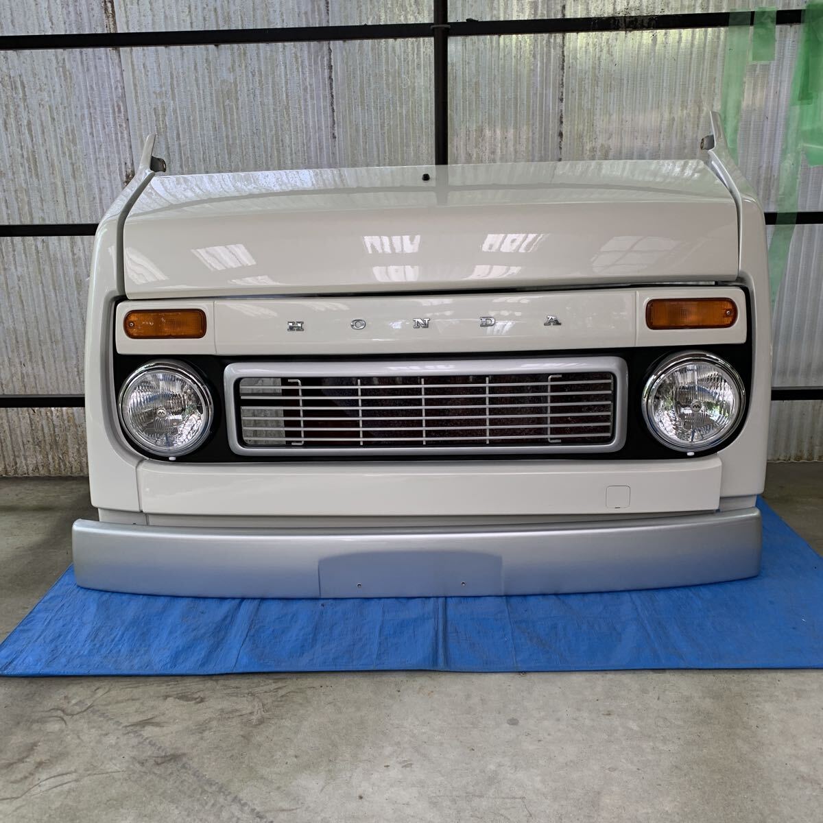 中古】福通2梱包◇バモス HM1 ステップバンフェイス セット エアロ 