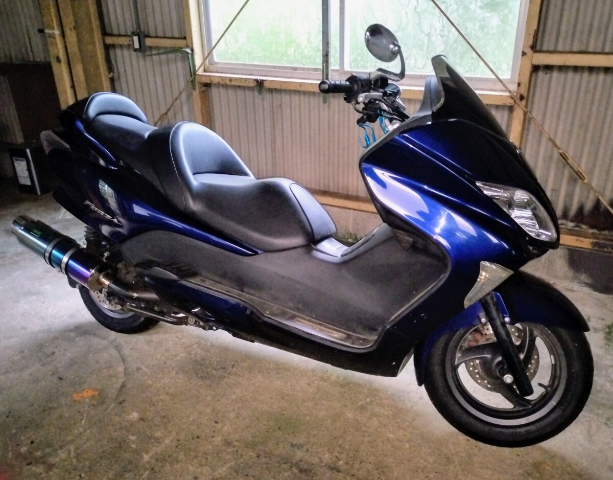 ホンダ フォルツァZ MF08 後期 ブラック ロンホイ カスタム 7速の落札 