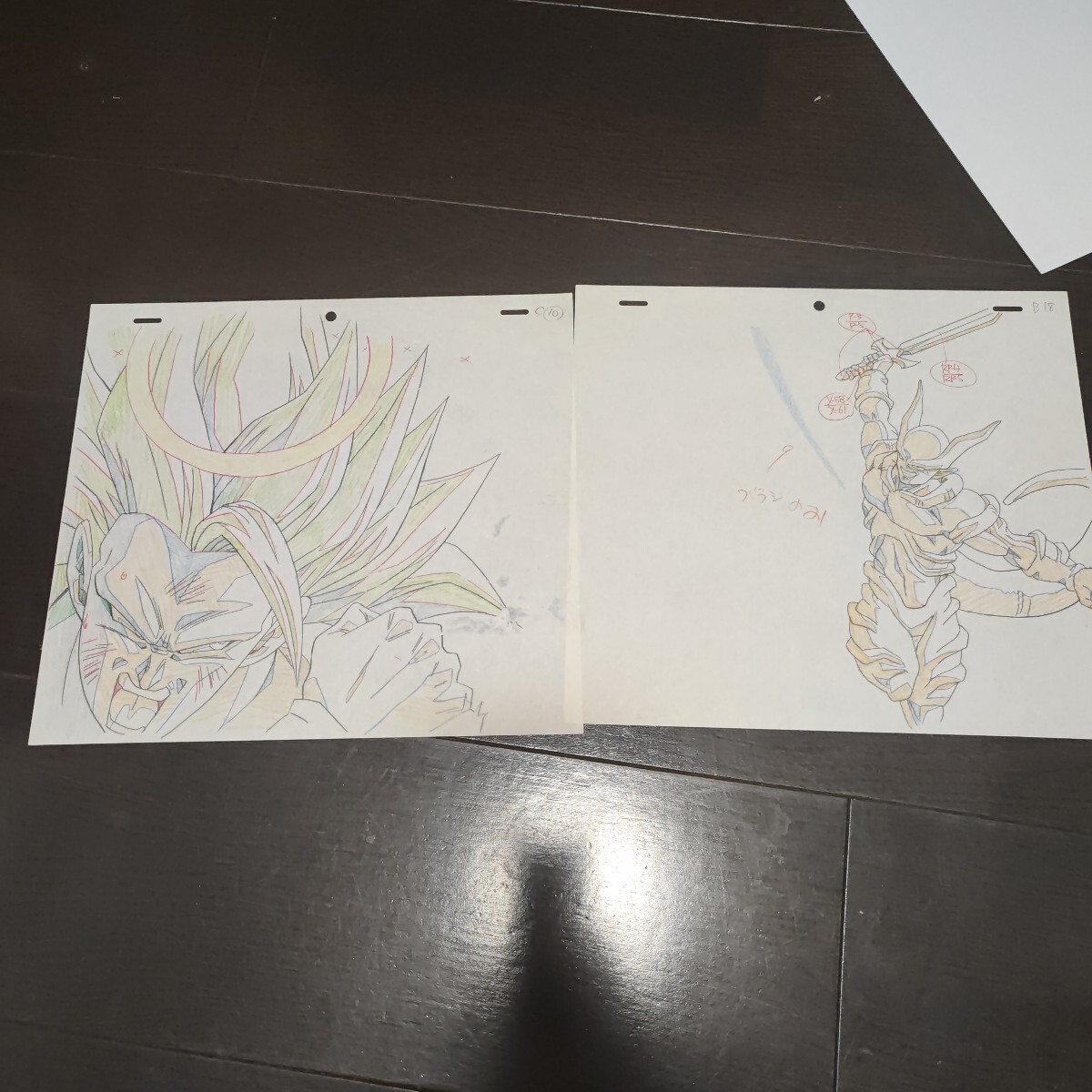 ドラゴンボール 悟空vs桃白白 セル画 動画あり（痛みあり）の落札情報