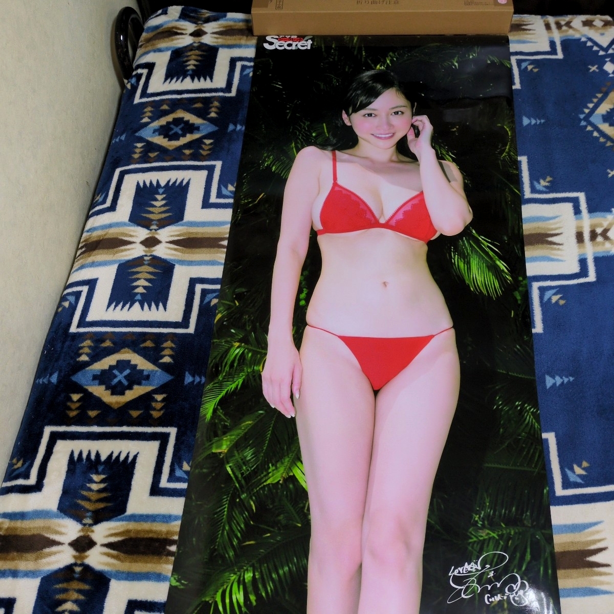 菜乃花 等身大ポスター アサ芸シークレット アサヒ芸能 エンタメ 赤