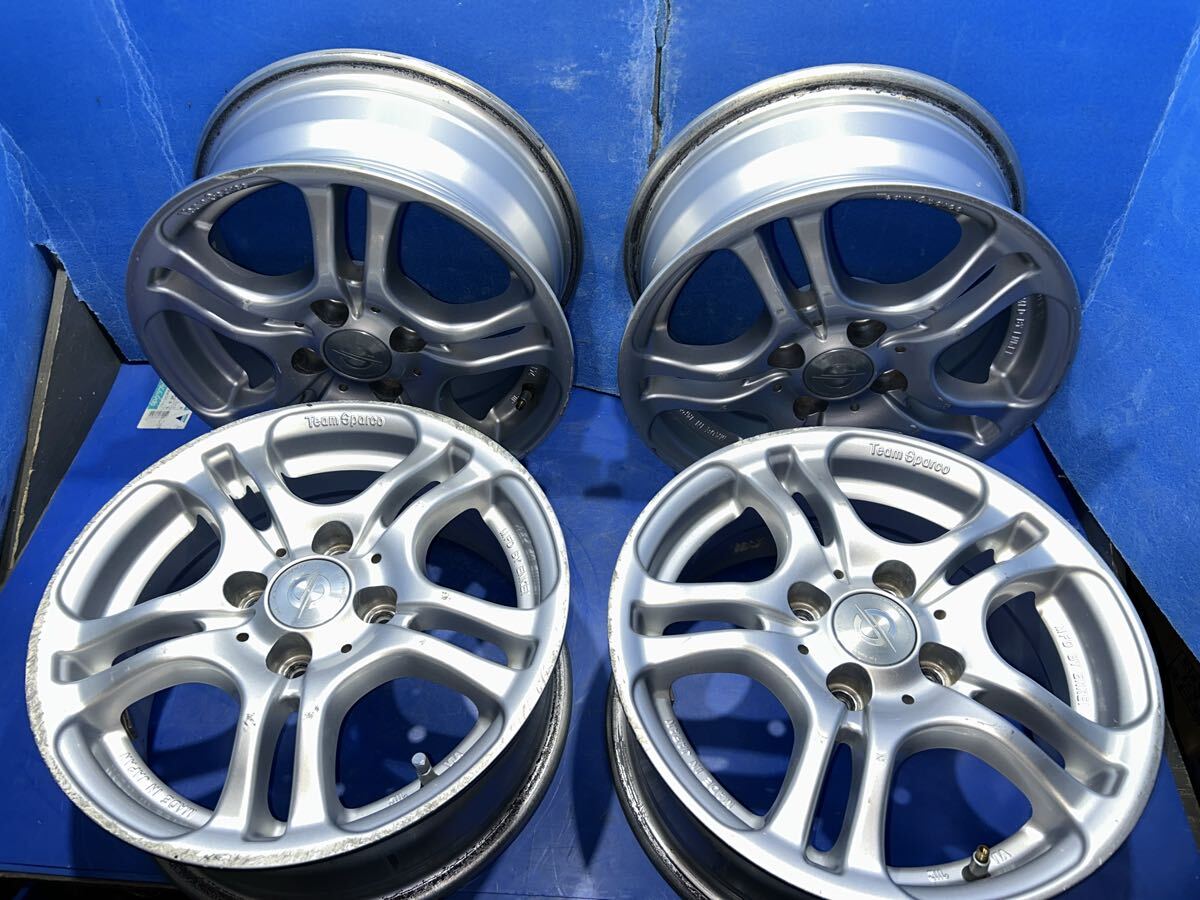 中古】ワタナベ 14インチ pcd100 6j 6.5j 4本セットタイヤ付 SSR work