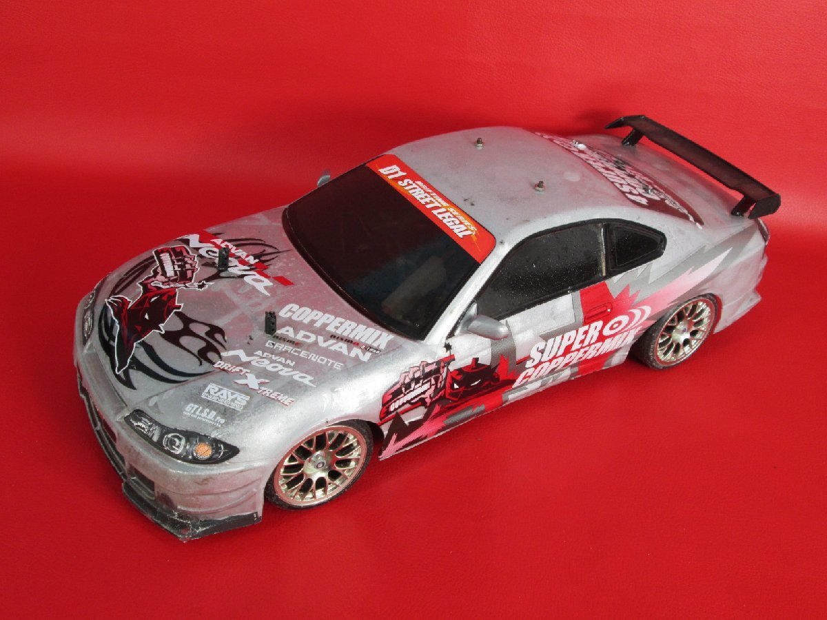 中古】タミヤ 1/10 電動RCカー ニスモ COPPERMIX シルビア (TT-01D