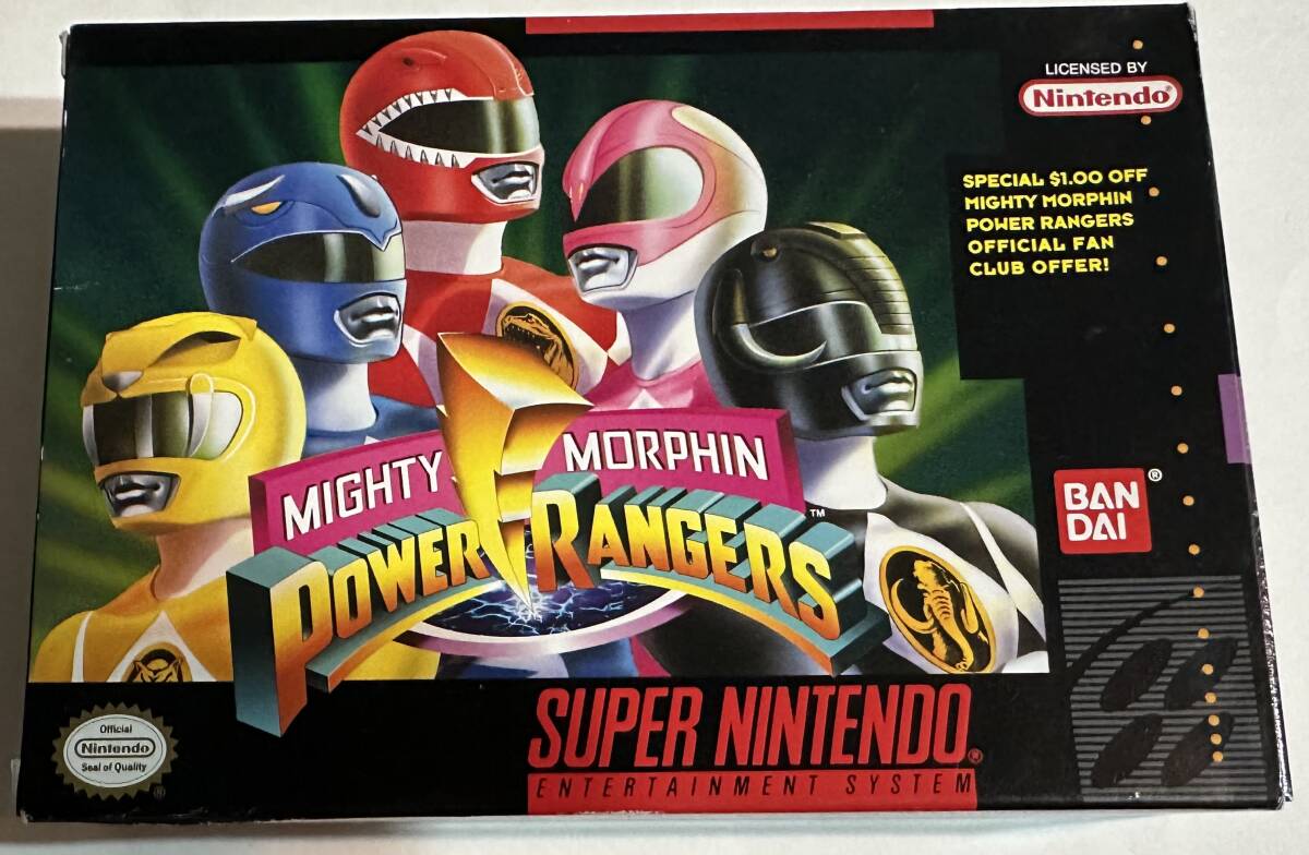 中古】激レア SFC『 マイティ・モーフィン・パワーレンジャー MIGHTY