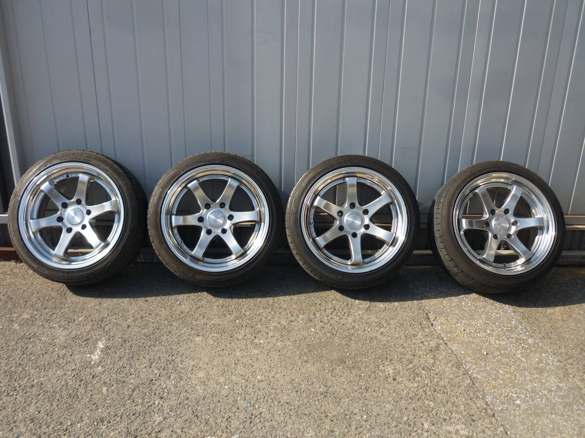 中古 カズキオート KBレーシング 18インチ 8J+38 PCD139.7 6穴 