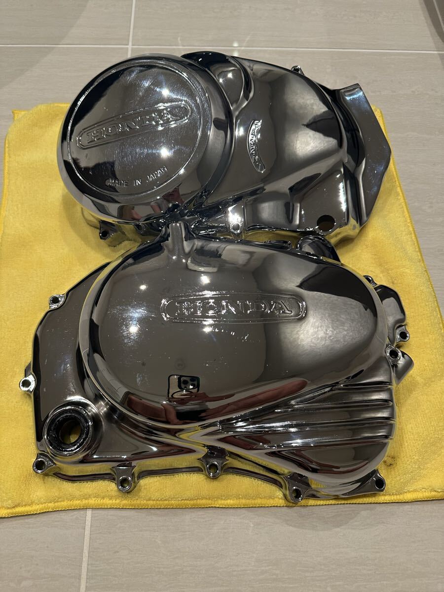 CB400T ホーク2 メッキエンジンカバー ホーク バブ CB250T CB400N