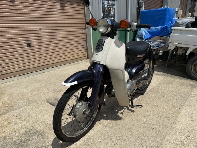 ホンダスーパーカブ C50-055 渋いマットブラック足回り 自賠責31年5月 