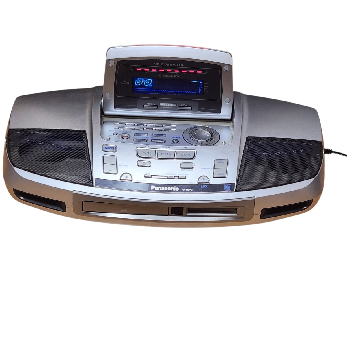 ◇Panasonic RX-MDX3 コブラトップ MD COBRA TOP CD/MDラジオ 動作良好