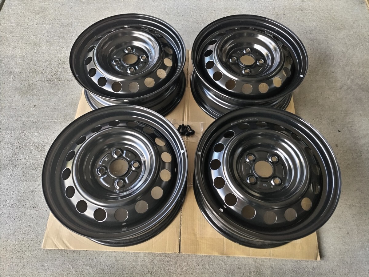 新車外し！！ スズキ 純正スチールホイール（キャップ付） 15×5J